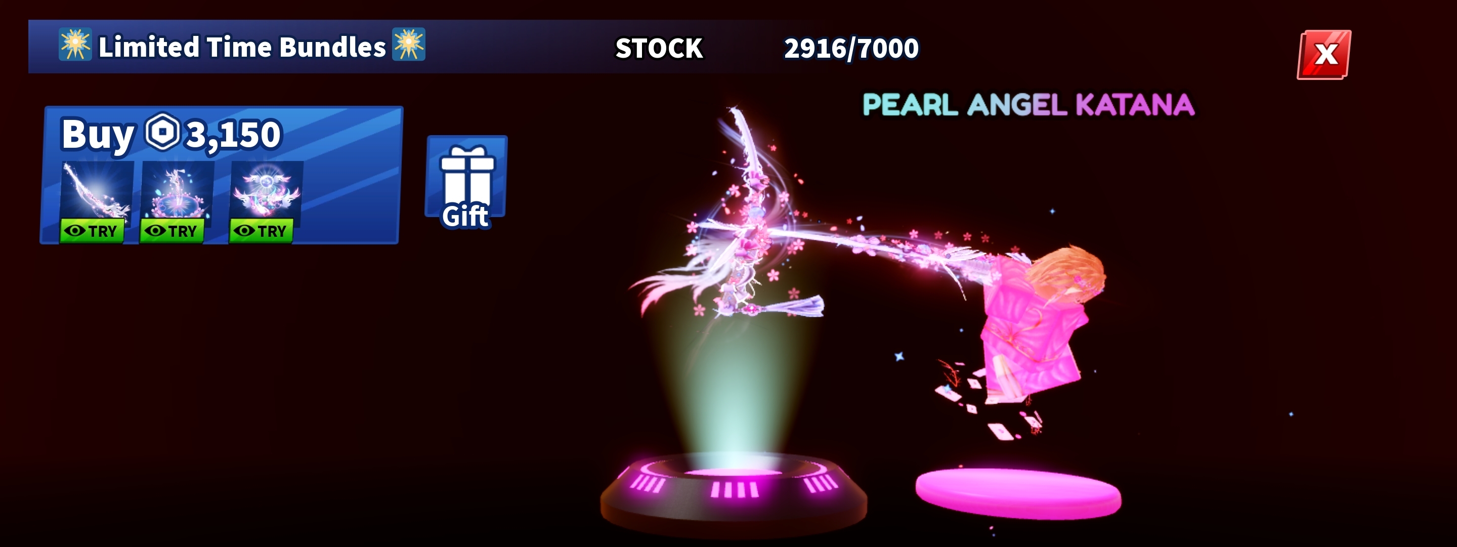 Pearl Angel Katana